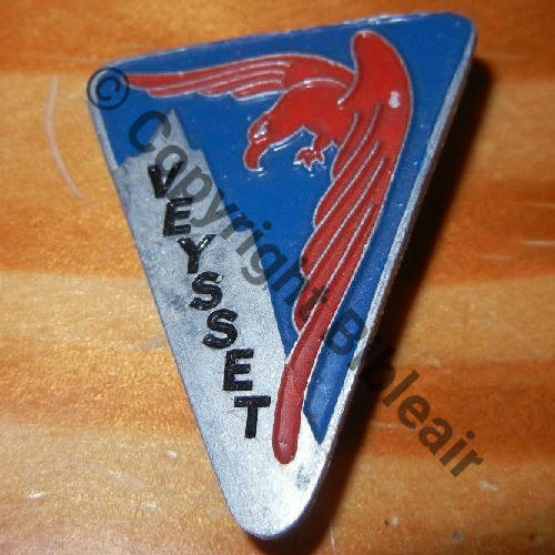 Grpt HAUTE SAVOIE Centre GUILLAUMET Gpe (Volont JM) VEYSSET  A.AUGIS ST.BARTH 2Lig 2Griffes Grenu Alu peint Fond BLEU CLAIR Src.mian04nou 249EurInv 